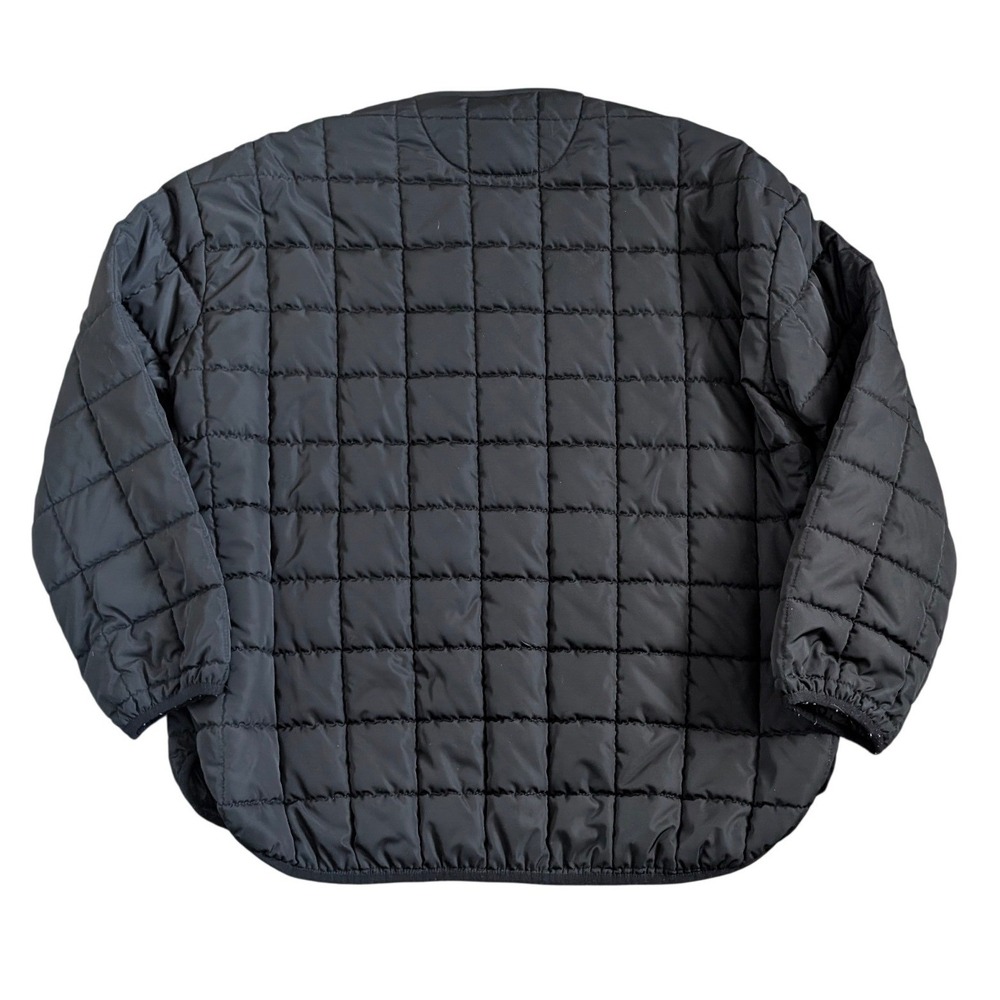 Rebecca Minkoff Jacket Women Large Black Boxy Quilted Snap Front Zip Pockets - Picture 3 of 8